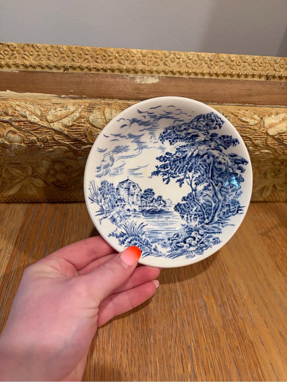 Vintage Enoch Wedgwood (Tunstall) Ltd. "Countryside Blue" 5” Berry /Dessert Bowl